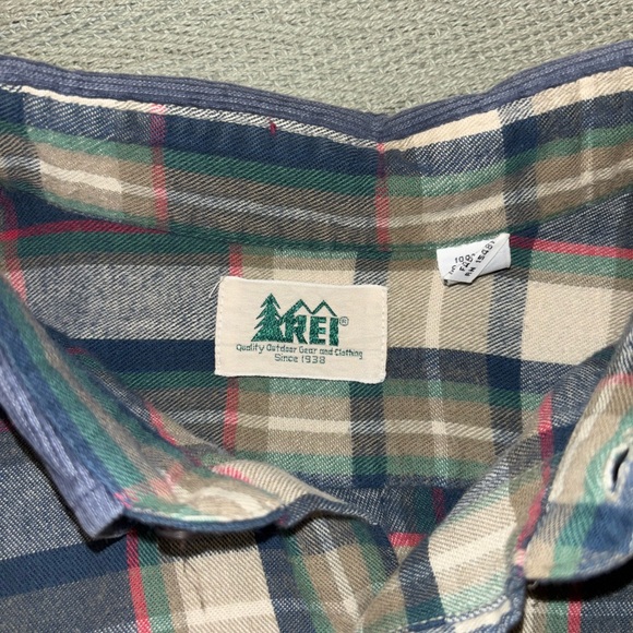 XL REI Flannel Long Sleeve Button Up - Picture 4 of 5